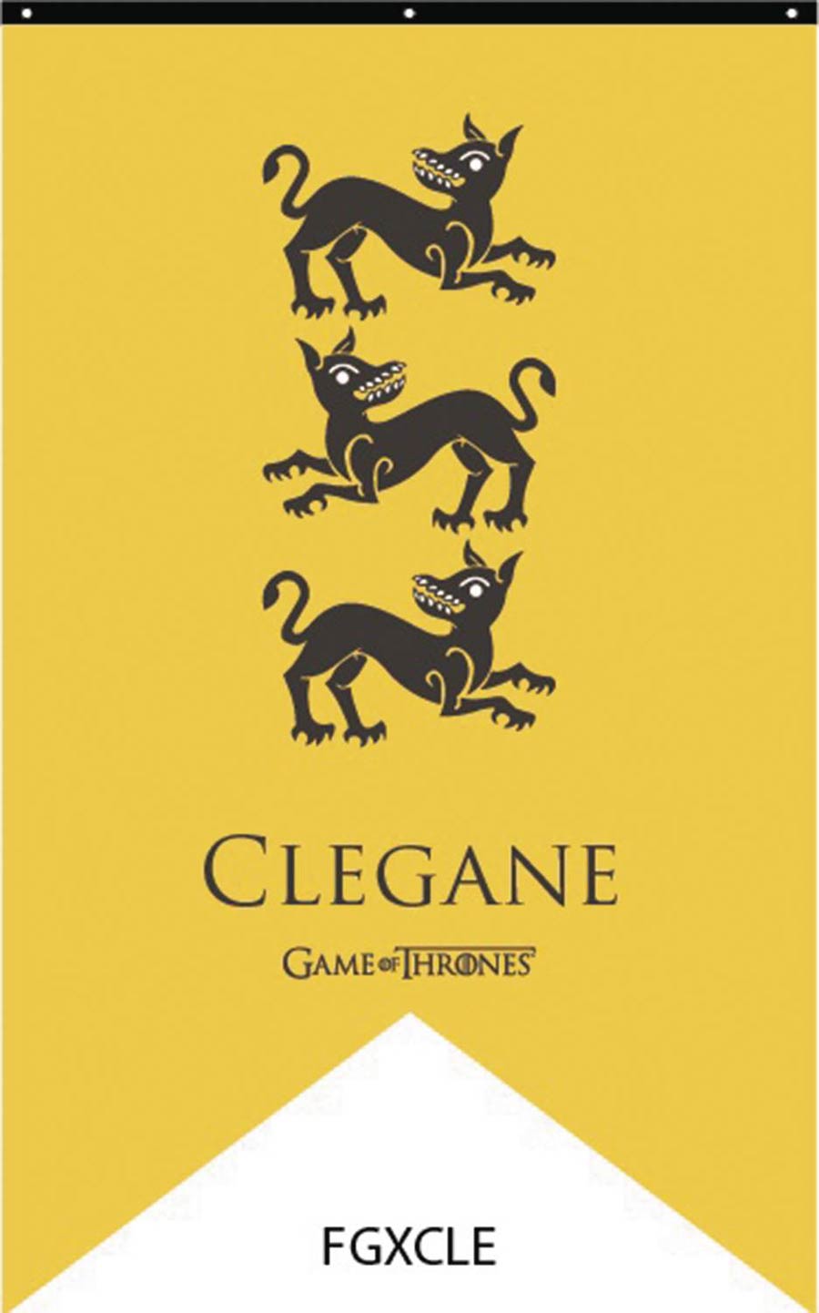 Game Of Thrones House Banner - Clegane