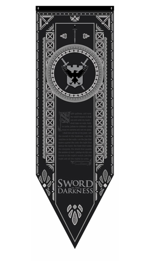 Game Of Thrones House Tournament Banner - Nights Watch