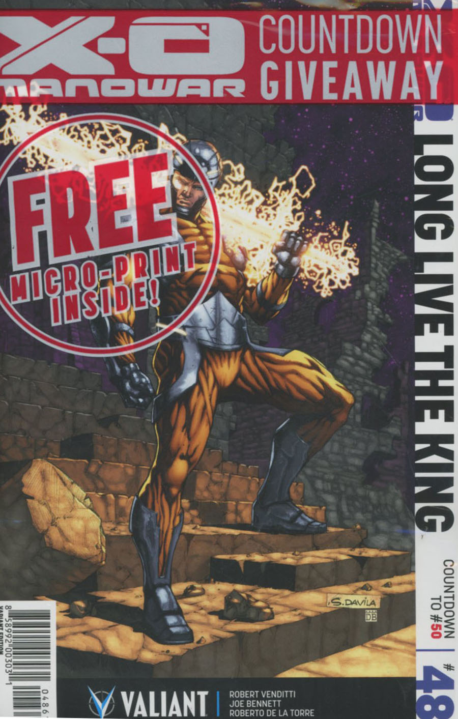 X-O Manowar Vol 3 #48 Cover F Incentive Sergio Fernandez Davila Variant Cover