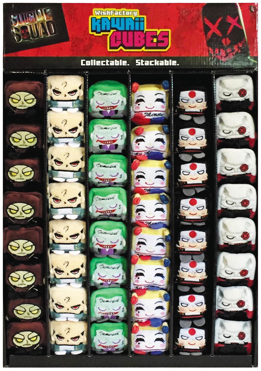Suicide Squad Movie Kawaii Cube Assortment Case A Gravity Feed 48-Piece Display