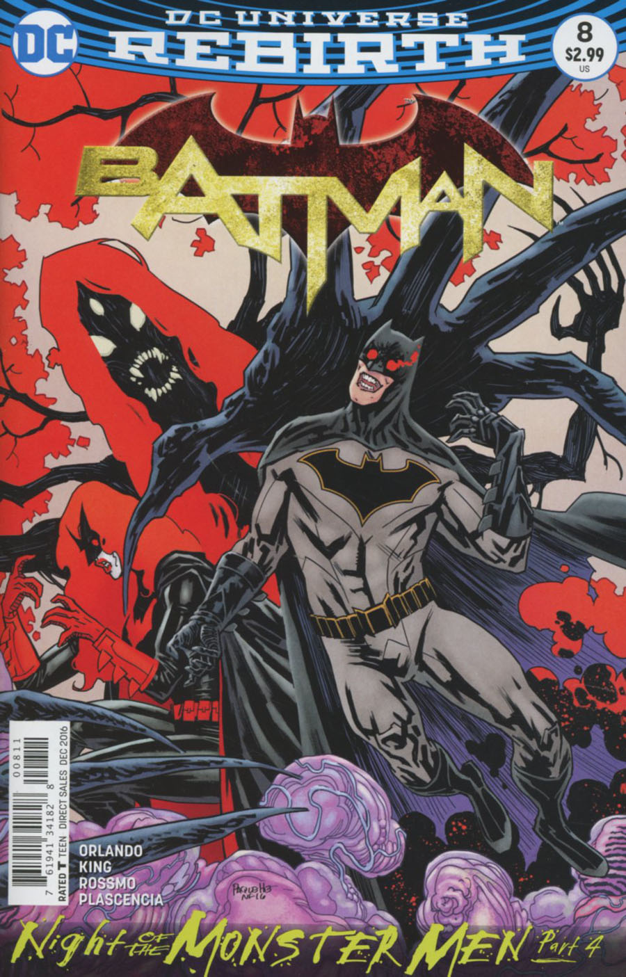 Batman Vol 3 #8 Cover A Regular Yanick Paquette Cover (Night Of The Monster Men Part 4)