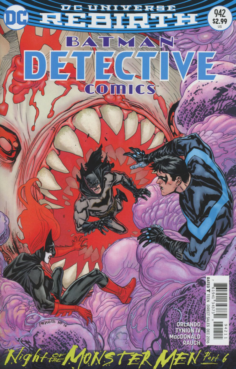 Detective Comics Vol 2 #942 Cover A Regular Yanick Paquette Cover (Night Of The Monster Men Part 6)