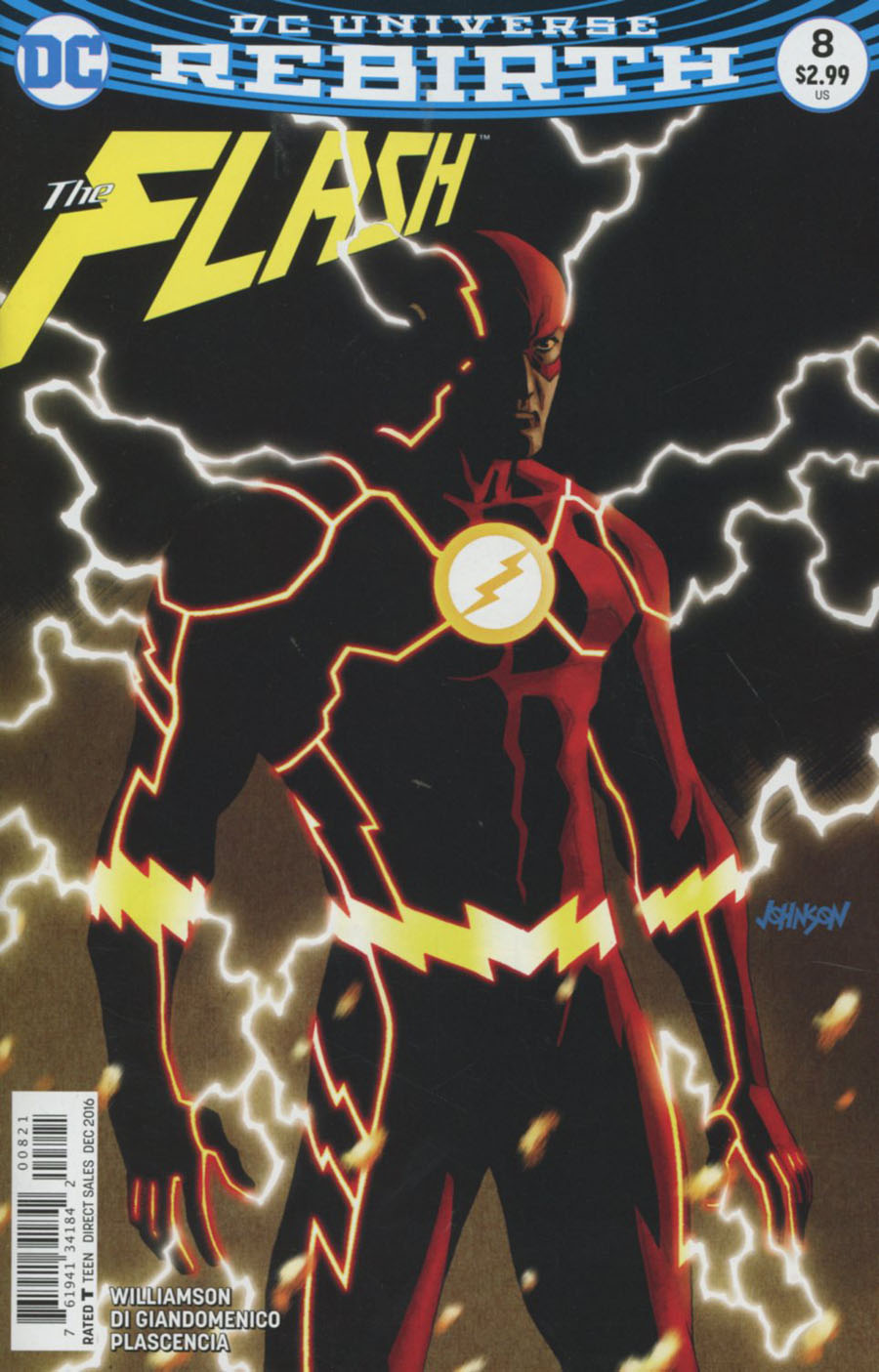 Flash Vol 5 #8 Cover B Variant Dave Johnson Cover