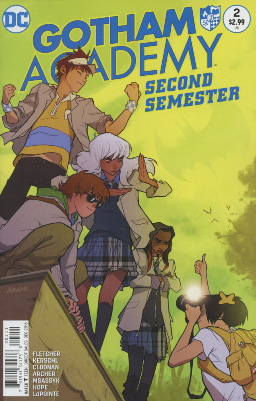 Gotham Academy Second Semester #2 Cover A Regular Karl Kerschl Cover