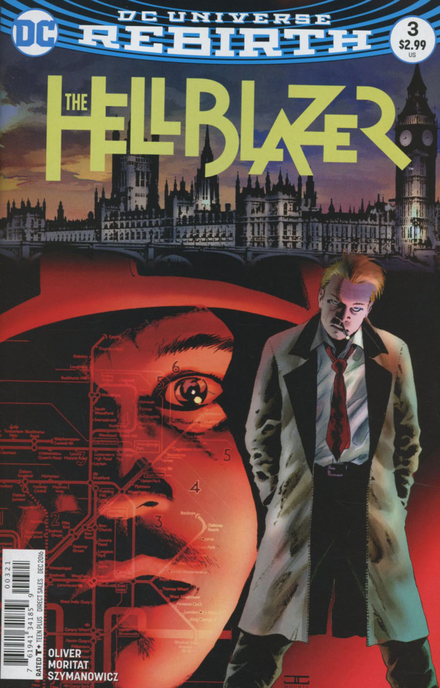 Hellblazer Vol 2 #3 Cover B Variant John Cassaday Cover