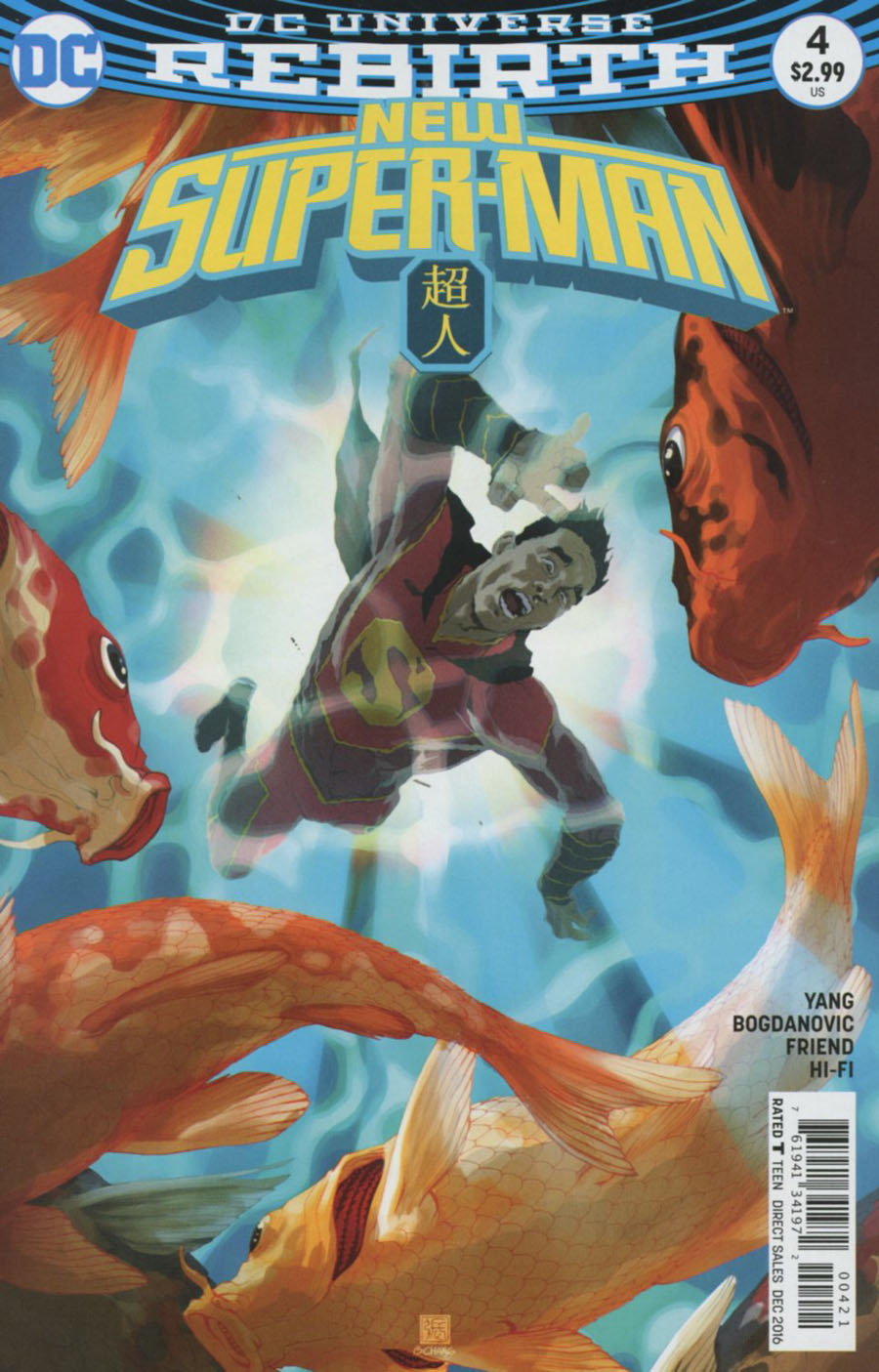 New Super-Man #4 Cover B Variant Bernard Chang Cover