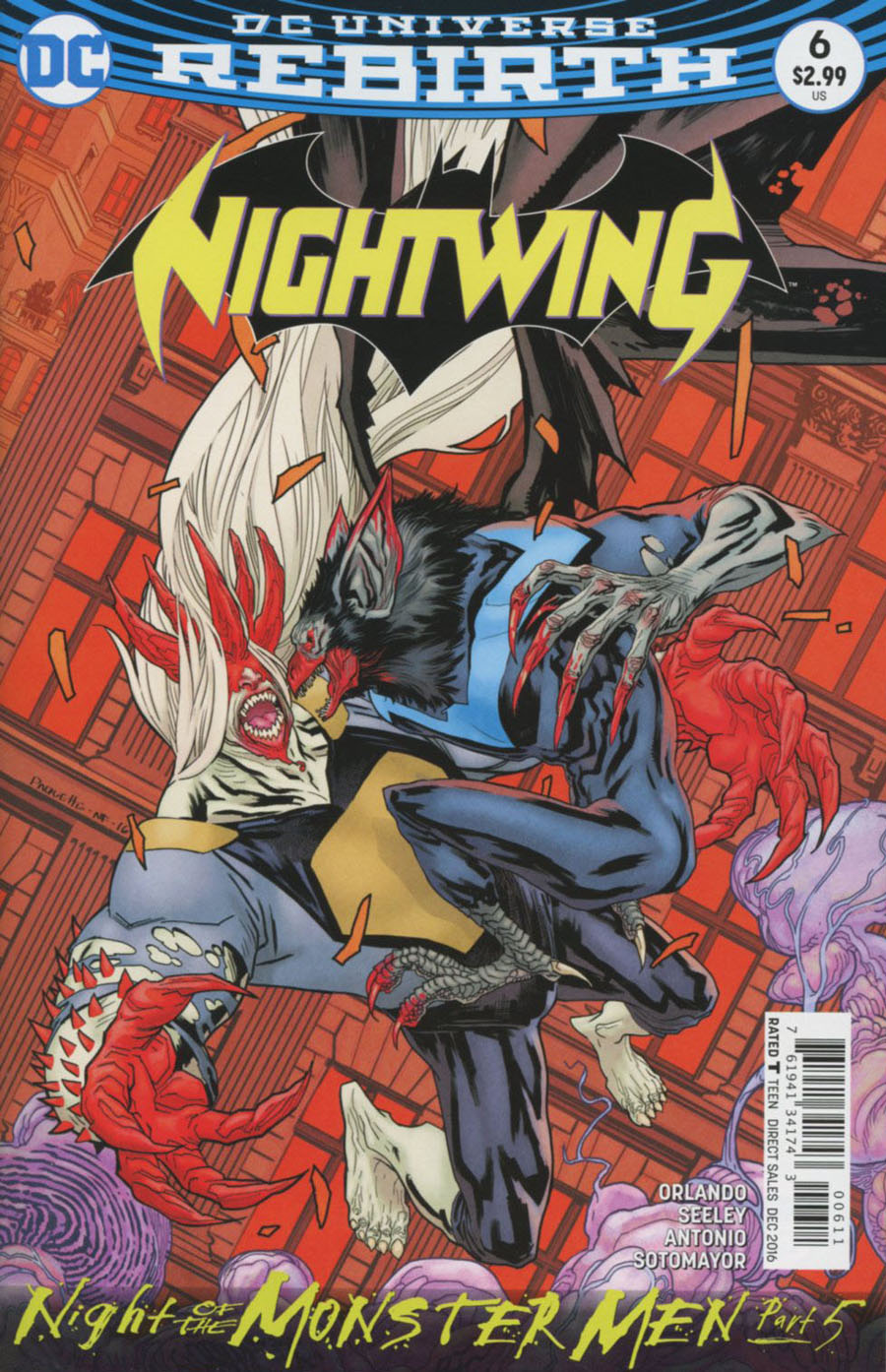 Nightwing Vol 4 #6 Cover A Regular Yanick Paquette Cover (Night Of The Monster Men Part 5)