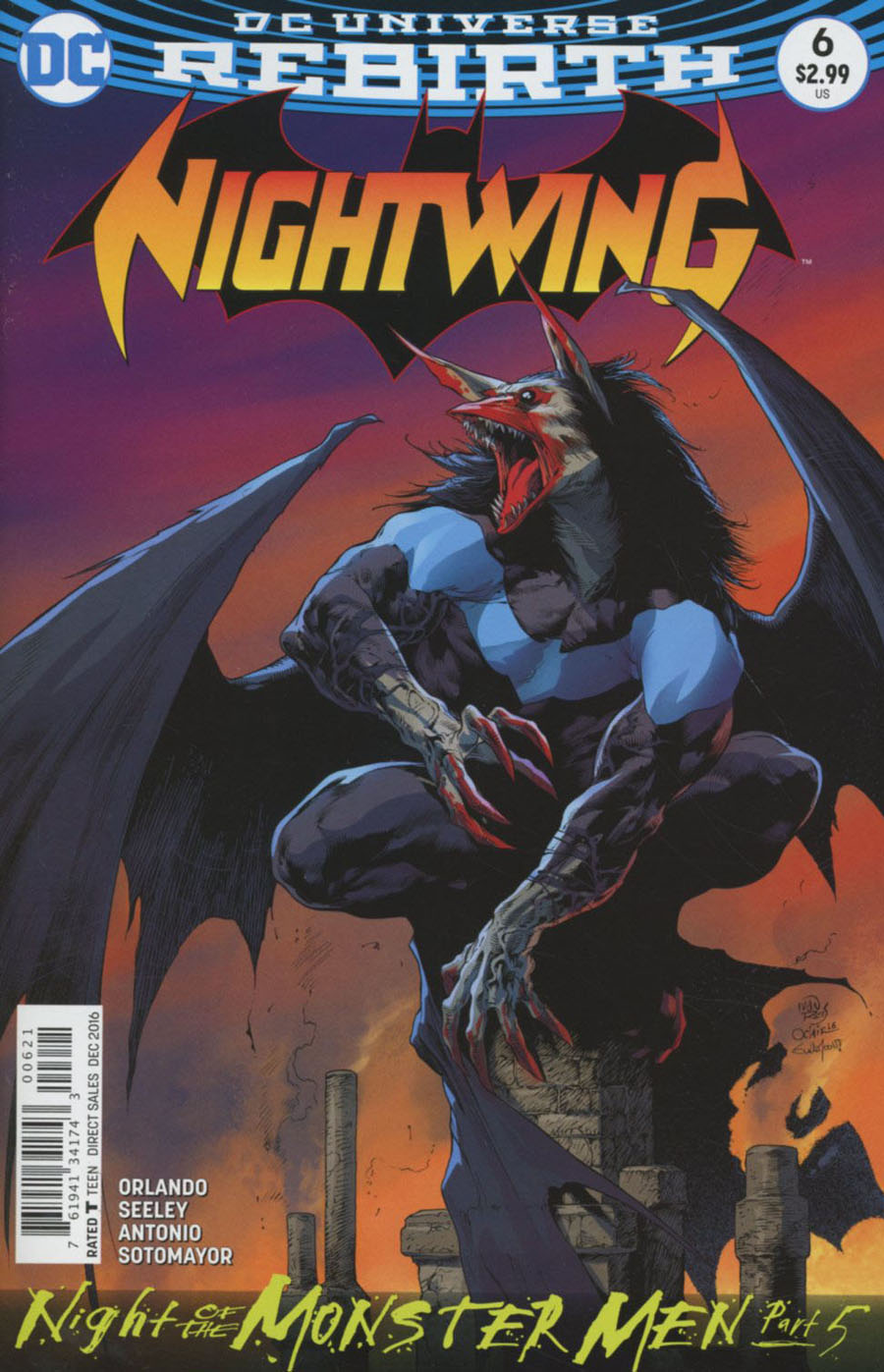 Nightwing Vol 4 #6 Cover B Variant Ivan Reis Cover (Night Of The Monster Men Part 5)