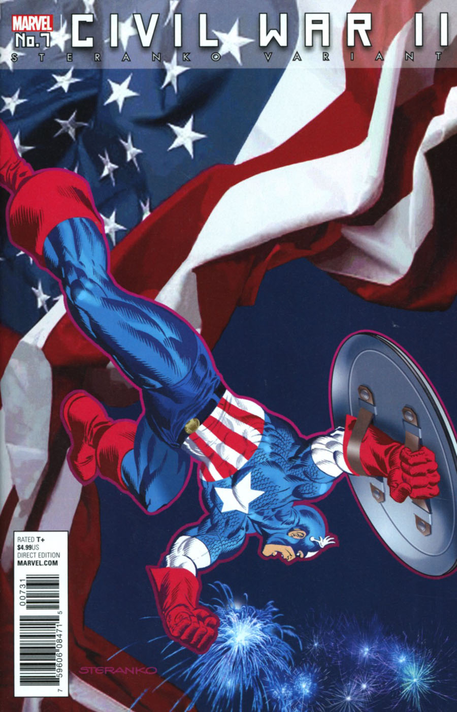 Civil War II #7 Cover D Variant Jim Steranko Captain America Cover