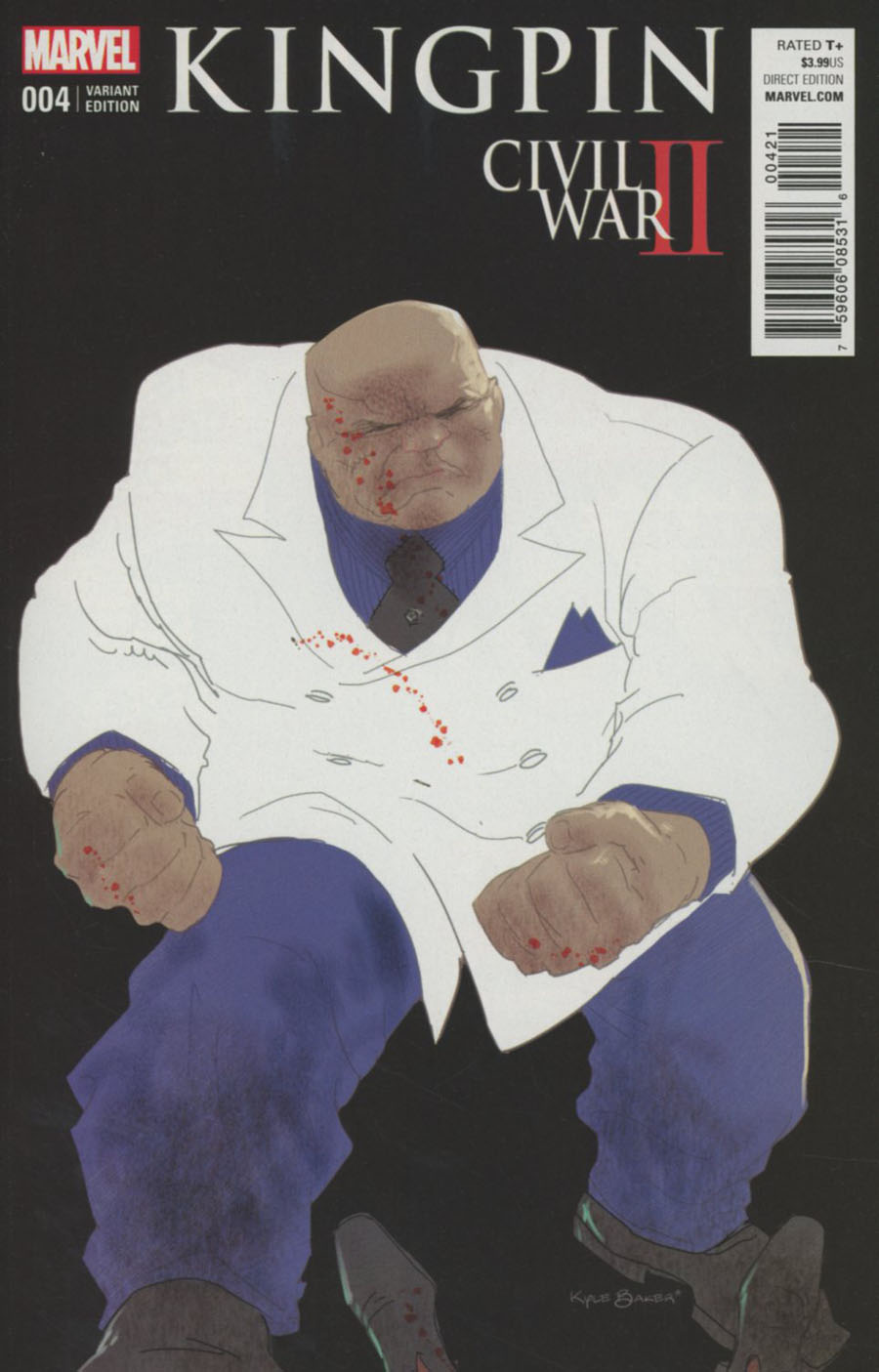 Civil War II Kingpin #4 Cover B Variant Kyle Baker Cover