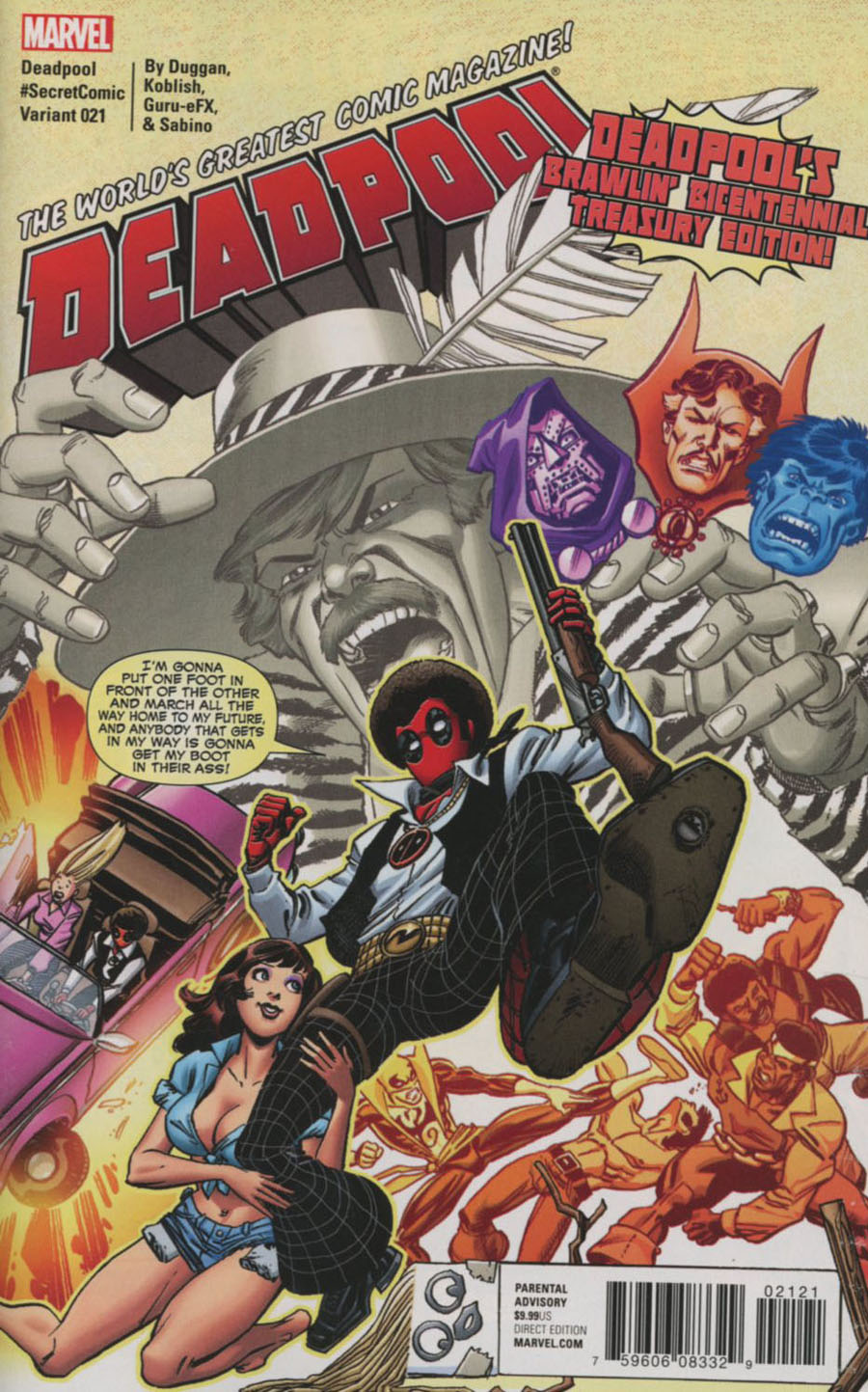 Deadpool Vol 5 #21 Cover B Variant Scott Koblish Cover (Marvel Now Tie-In)