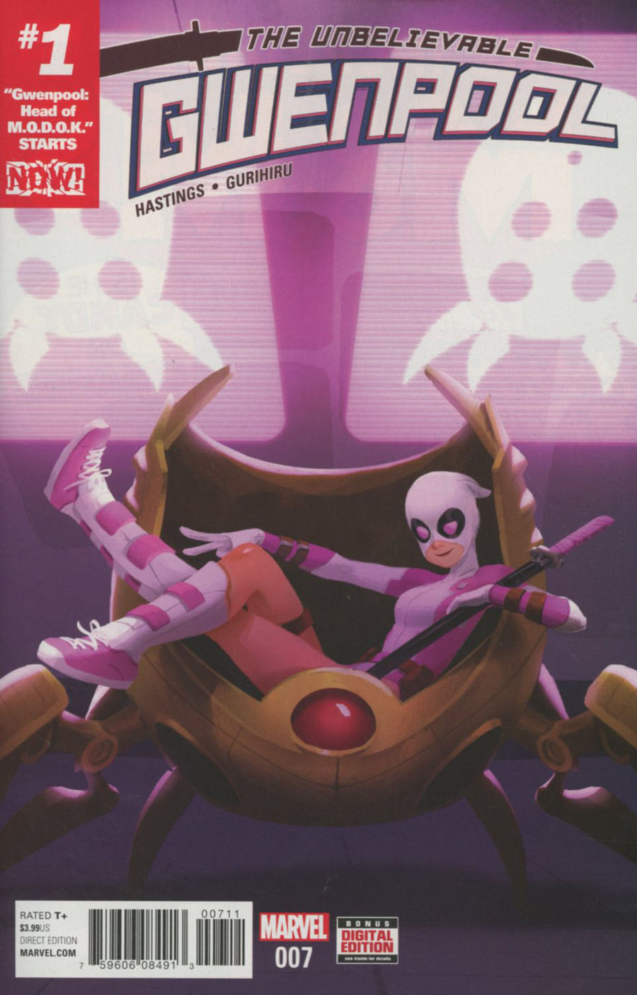 Gwenpool #7 Cover A Regular Helen Chen Cover (Marvel Now Tie-In)