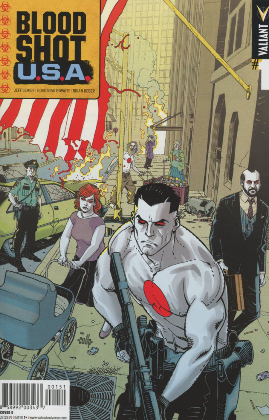 Bloodshot USA #1 Cover E Variant Cully Hamner Cover