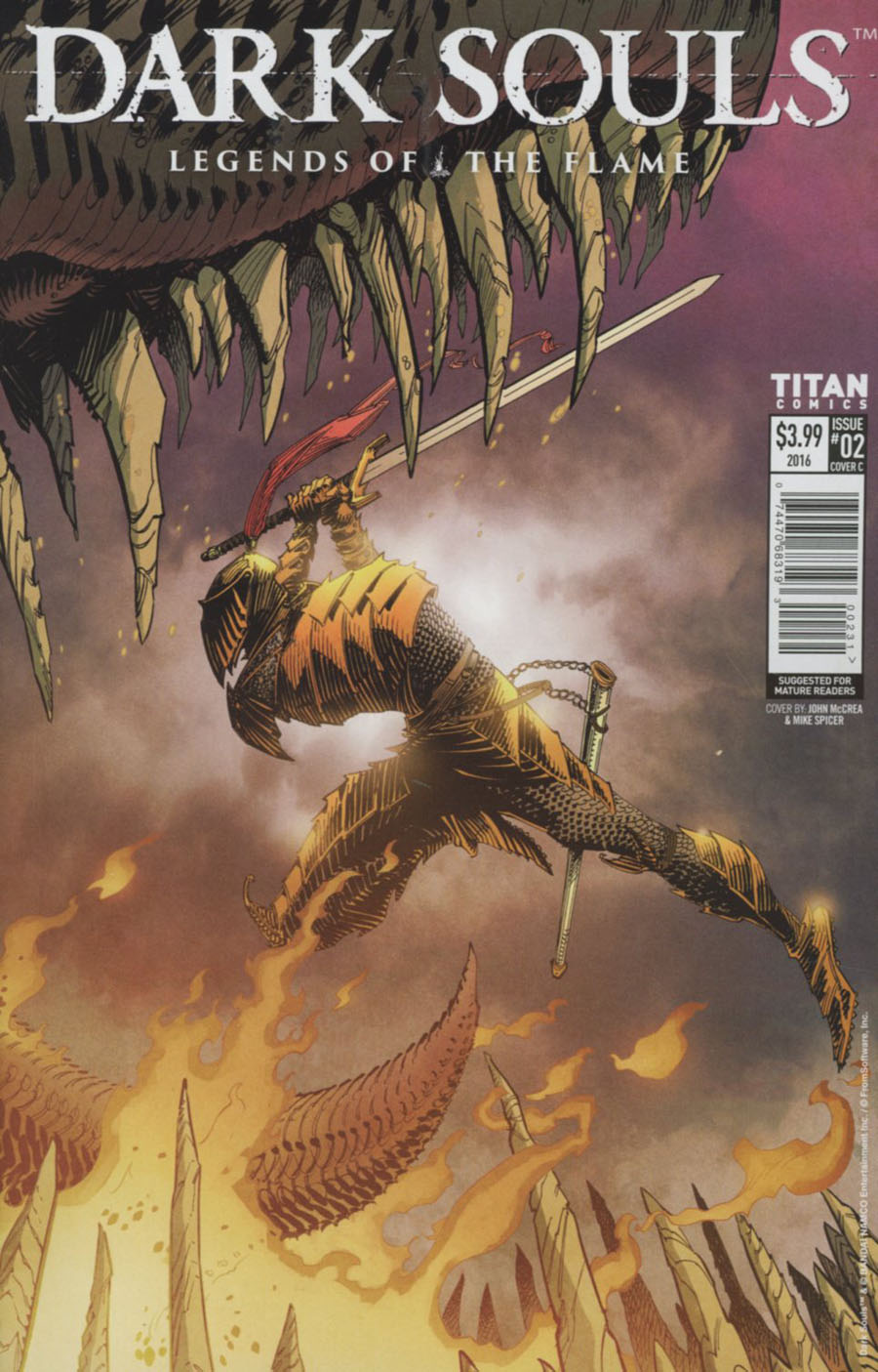 Dark Souls Legends Of The Flame #2 Cover C Variant John McCrea Cover