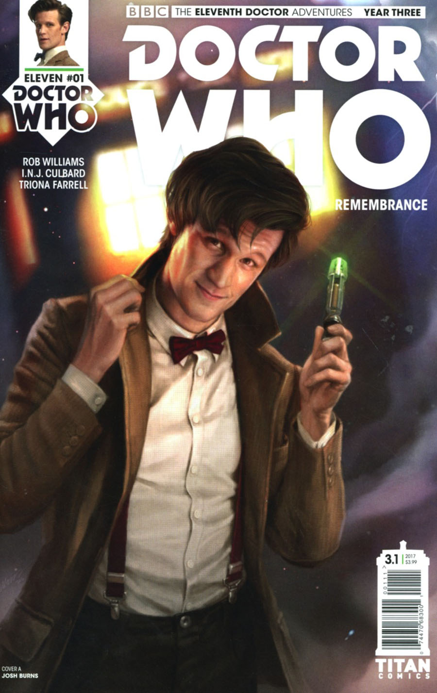 Doctor Who 11th Doctor Year Three #1 Cover A Regular Josh Burns Cover
