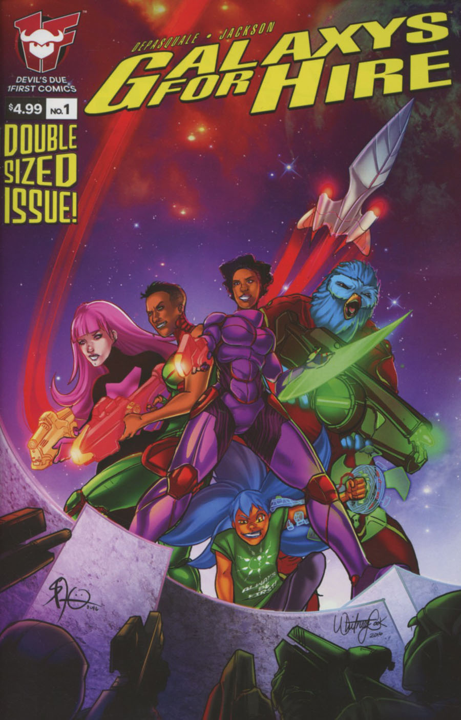 Galaxys For Hire #1 Cover A Regular Sherard Jackson Cover