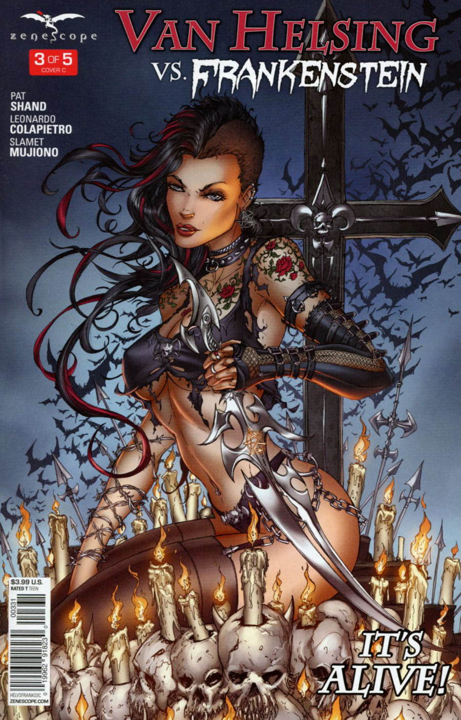 Grimm Fairy Tales Presents Van Helsing vs Frankenstein #3 Cover C Jamie Tyndall