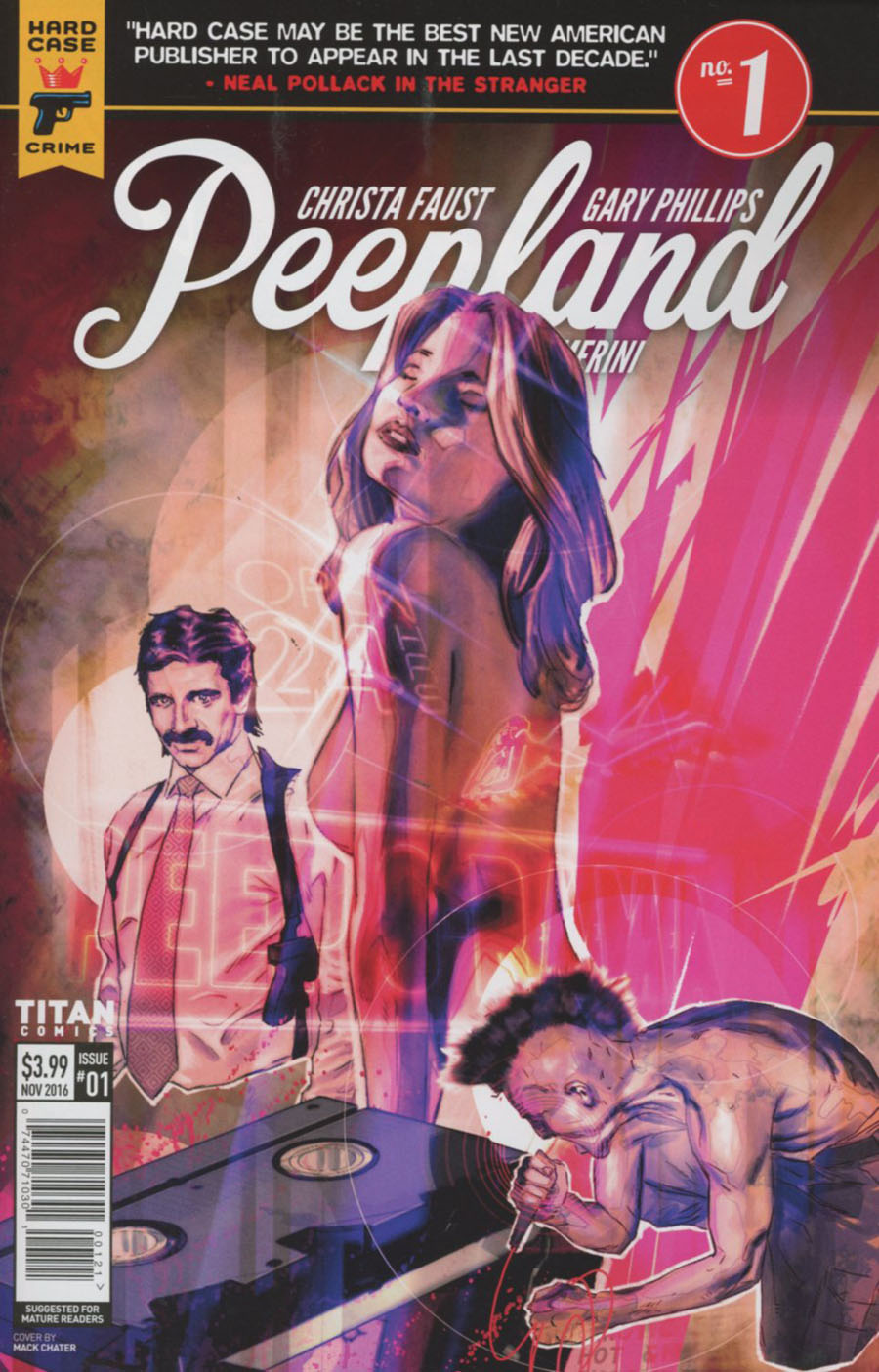 Hard Case Crime Peepland #1 Cover B Variant Mack Chater Cover