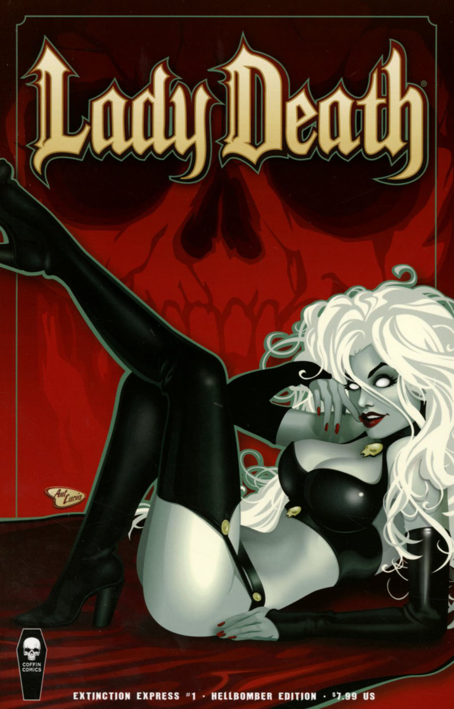 Lady Death Extinction Express #1 Cover B Variant Ant Lucia Hellbomber Cover