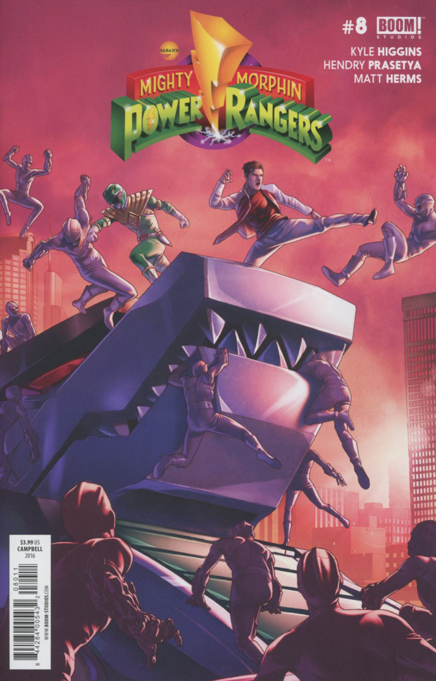 Mighty Morphin Power Rangers (BOOM Studios) #8 Cover A Regular Jamal Campbell Cover