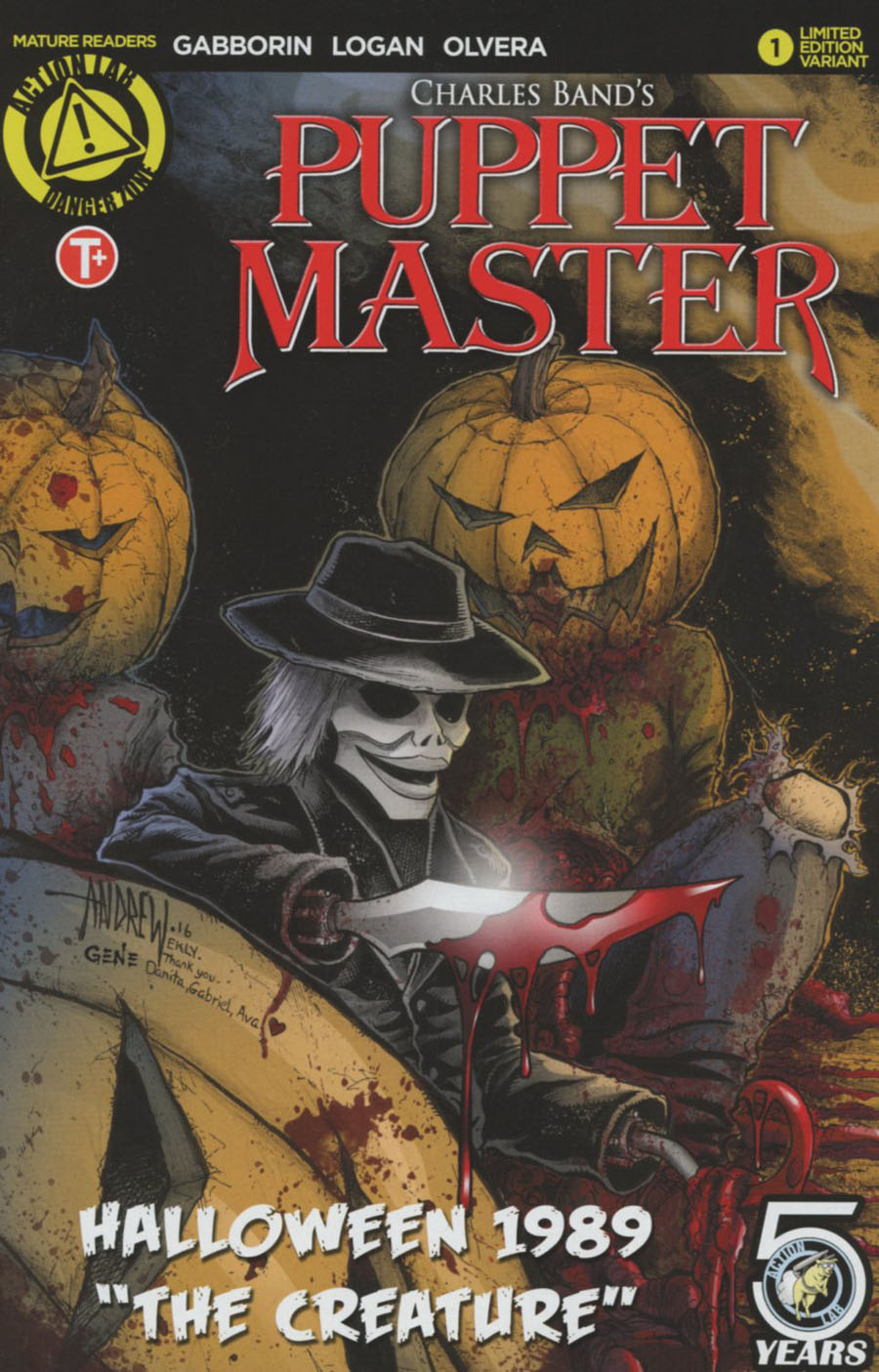 Puppet Master Halloween 1989 Special One Shot Cover C Variant Andrew Mangum Color Cover