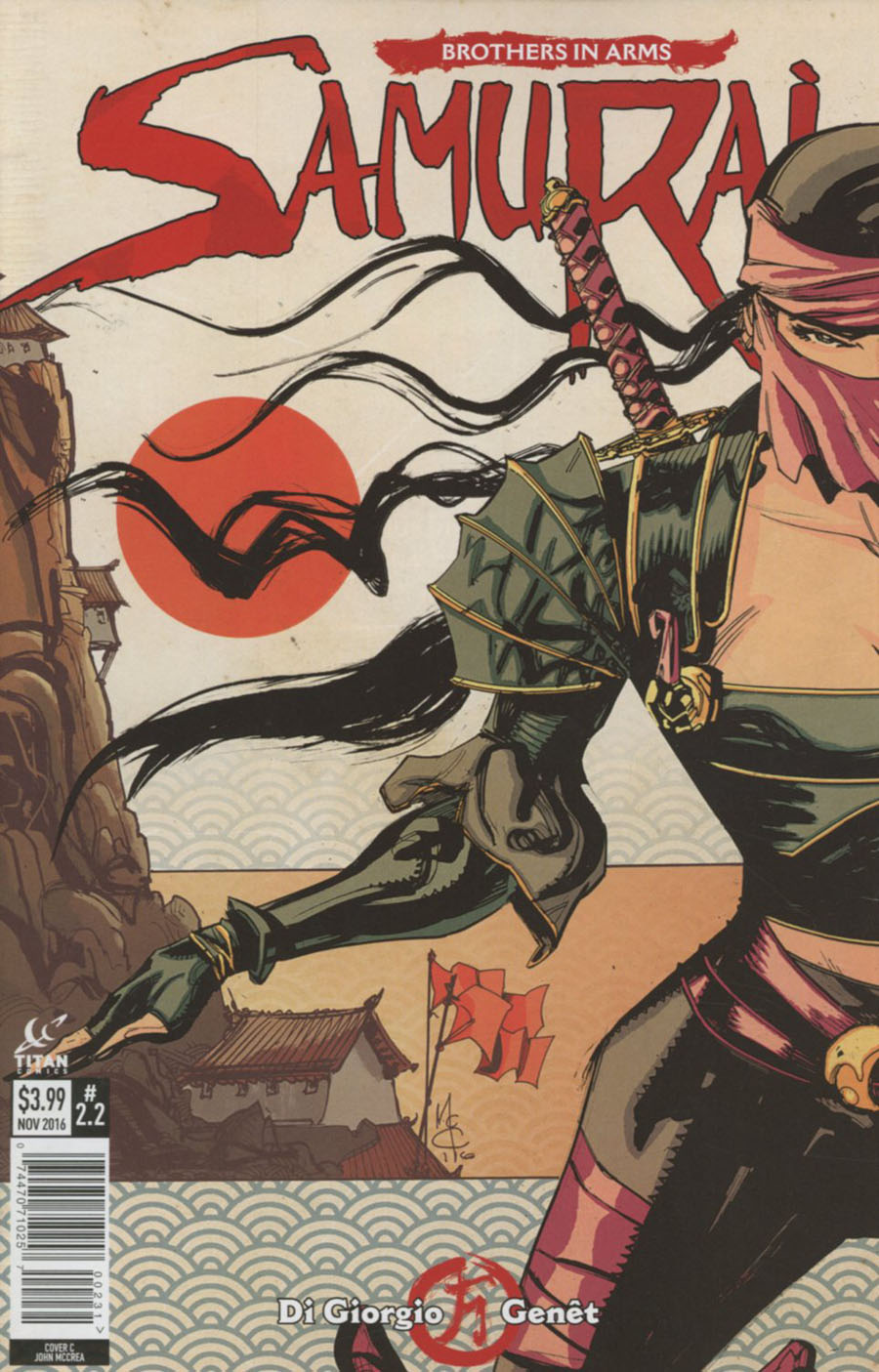 Samurai Brothers In Arms #2 Cover C Variant John McCrea Cover