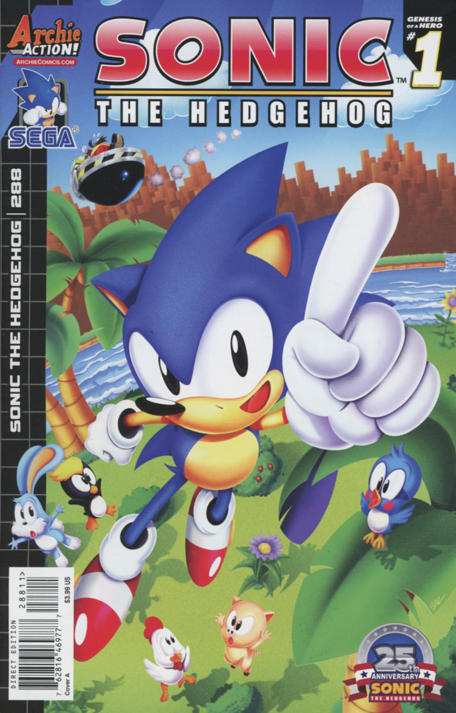 Sonic The Hedgehog Vol 2 #288 Cover A Regular Patrick Spaz Spaziante Cover