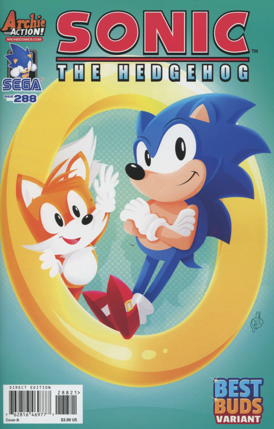 Sonic The Hedgehog Vol 2 #288 Cover B Variant Genevieve Ft Best Buds Cover