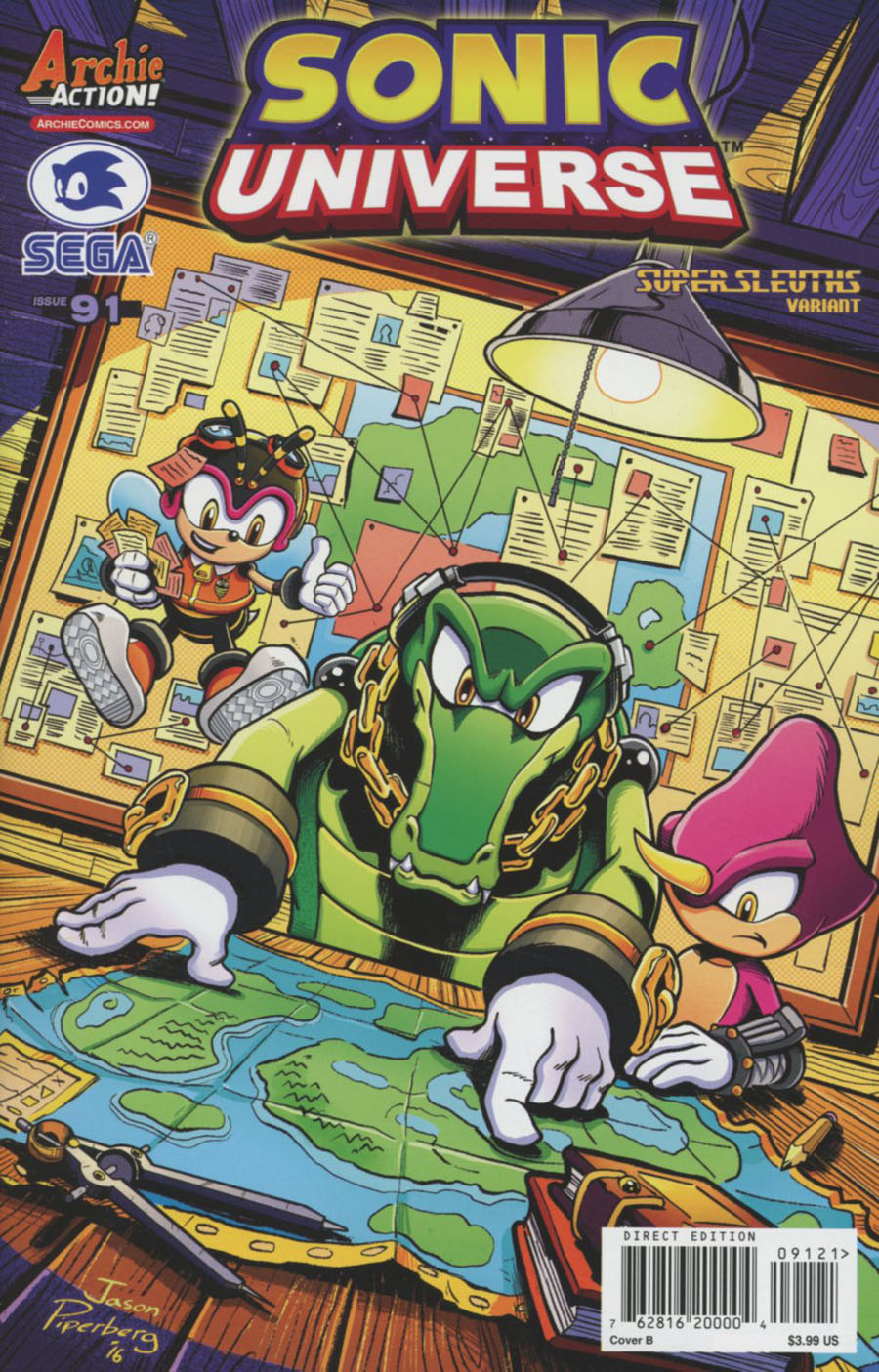 Sonic Universe #91 Cover B Variant Jason Piperberg Supersleuths Cover