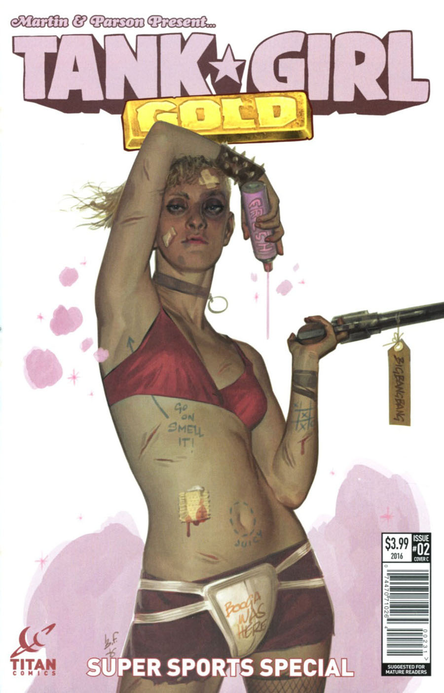 Tank Girl Gold #2 Cover C Variant Black Frog Cover