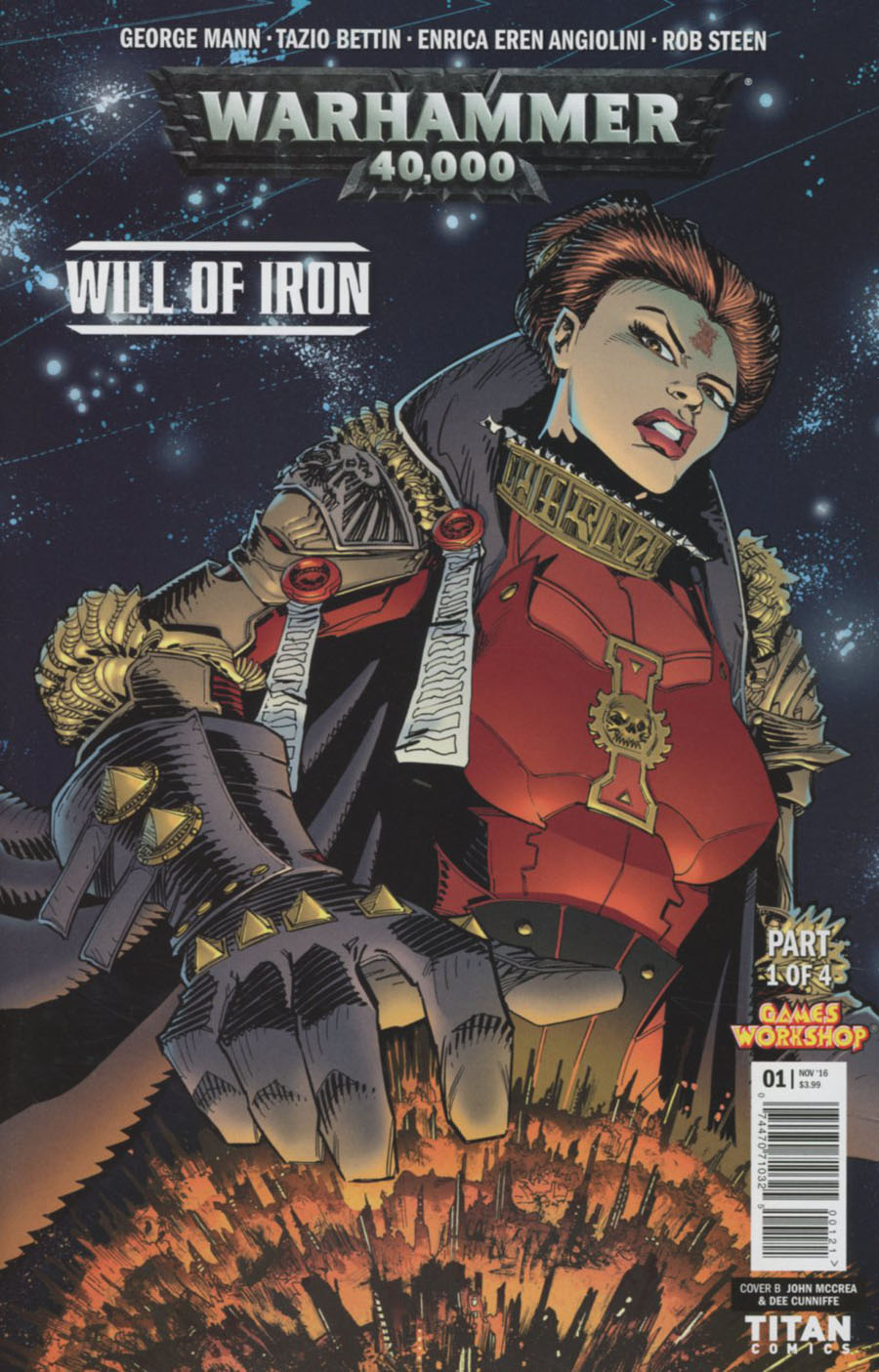 Warhammer 40000 Will Of Iron #1 Cover B Variant John McCrea & Dee Cunniffe Cover