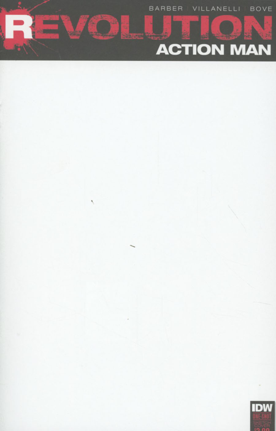 Action Man Revolution #1 Cover C Variant Blank Cover