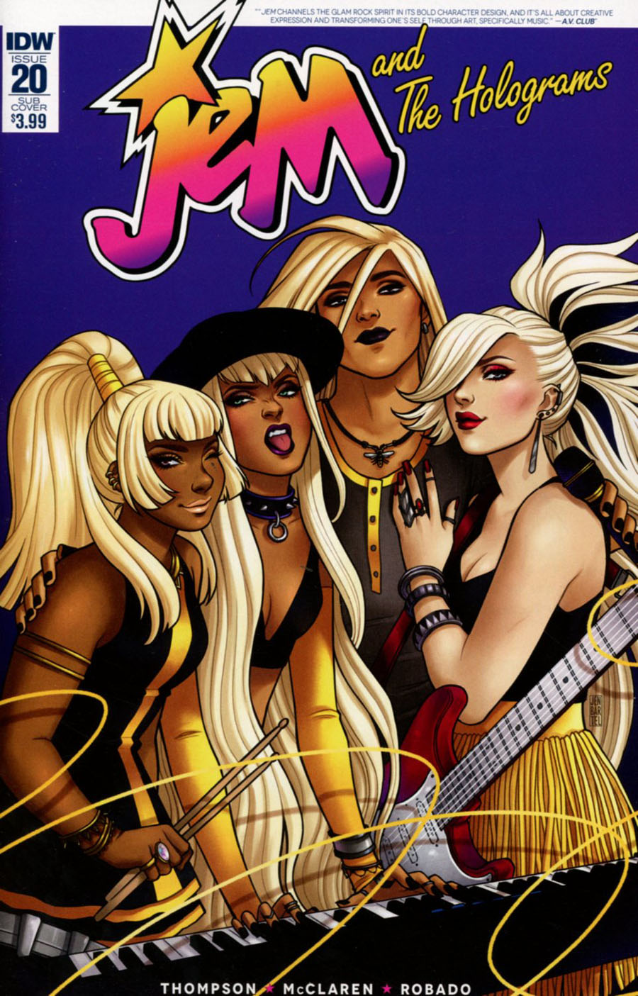 Jem And The Holograms #20 Cover B Variant Jen Bartel Subscription Cover