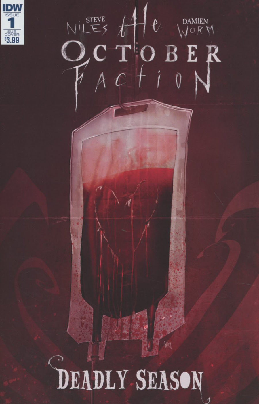 October Faction Deadly Season #1 Cover B Variant Damien Worm Subscription Cover