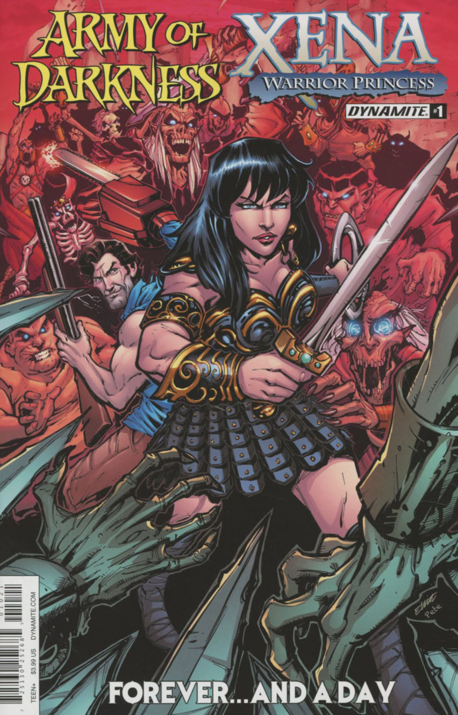 Army Of Darkness Xena Forever And A Day #1 Cover B Variant Elliot Fernandez Cover