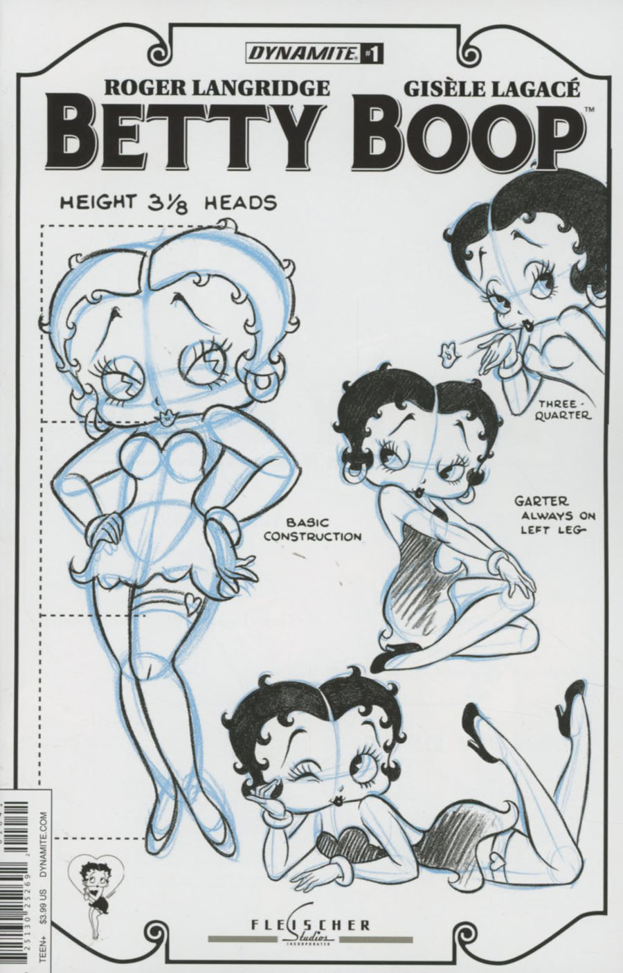 Betty Boop #1 Cover F Variant Fleischer Character Sheet Cover