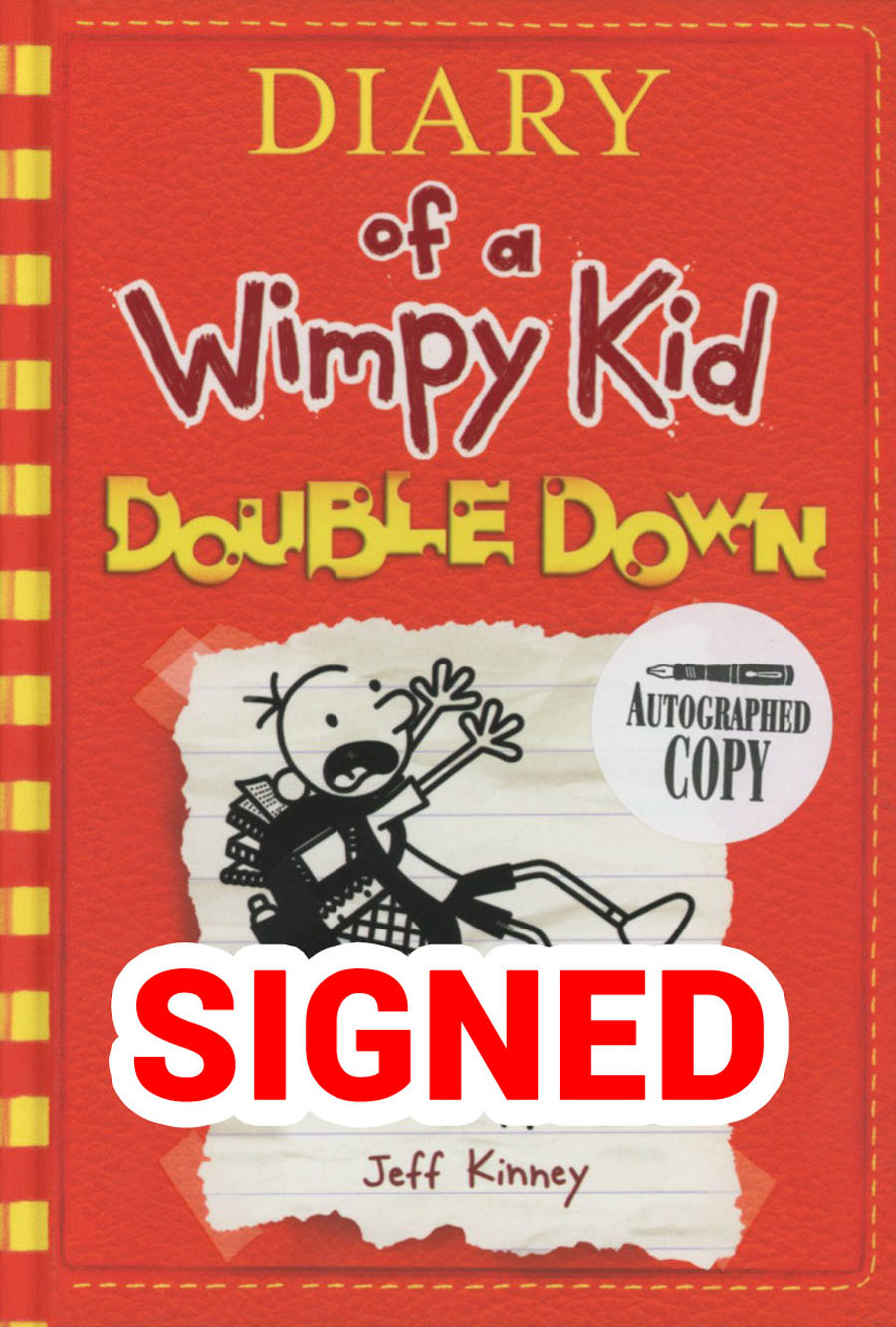 Diary Of A Wimpy Kid Vol 11 Double Down HC Signed Edition