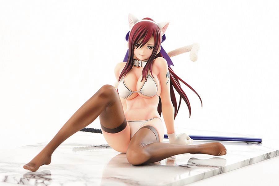 Fairy Tail Erza Scarlet White Cat Gravure 1/6 Scale PVC Figure