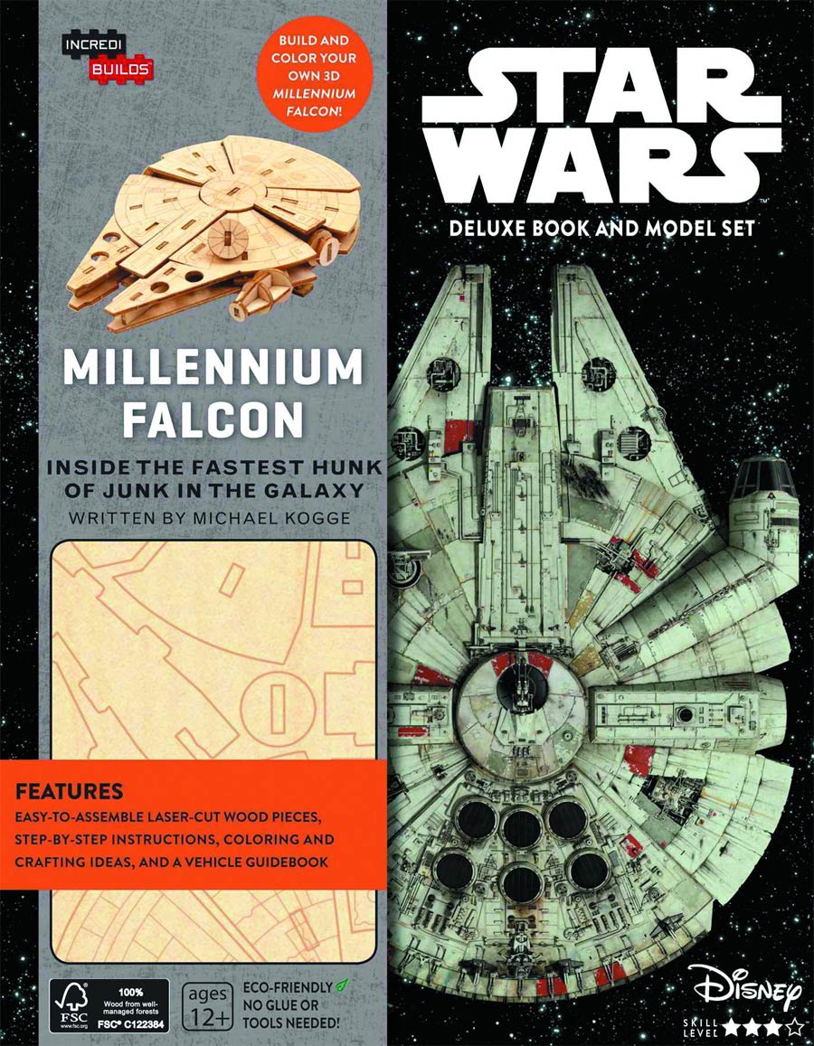 Incredibuilds Millennium Falcon Deluxe Model & Book HC