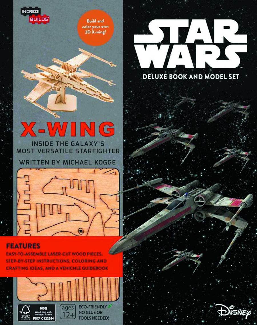Incredibuilds X-Wing Deluxe Model & Book HC