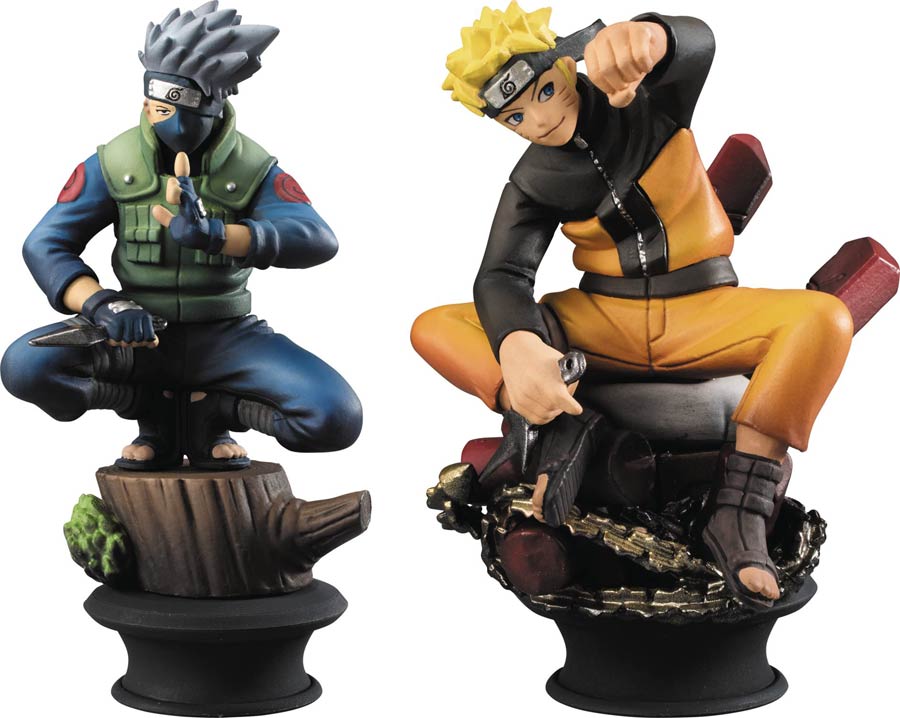 Naruto Shippuden Chess Piece Collection Set - Naruto & Kakashi