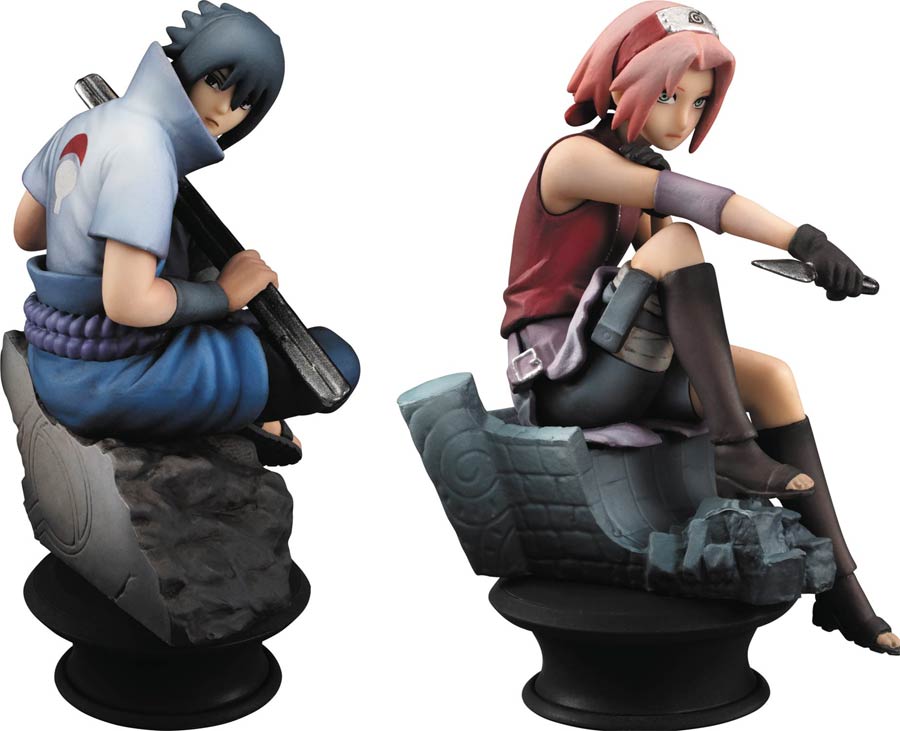 Naruto Shippuden Chess Piece Collection Set - Sasuke & Sakura