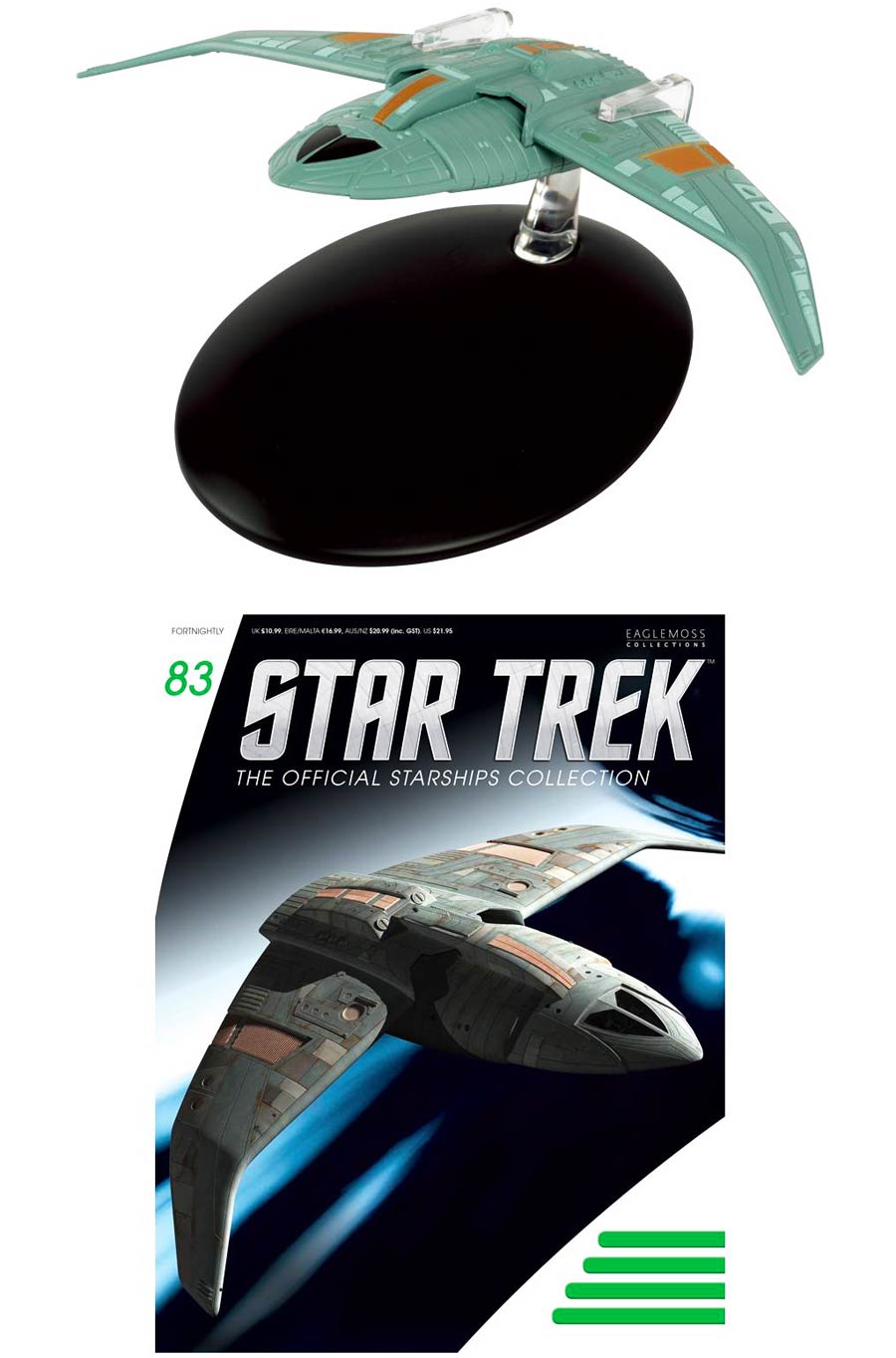 Star Trek Starships Figure Collection Magazine #83 Bajoran Troop Transport
