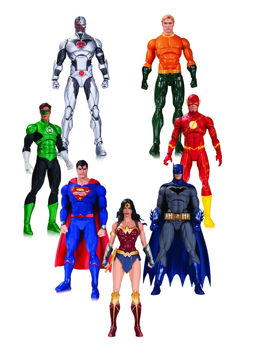 DC Rebirth Justice League Of America Action Figure 7-Pack