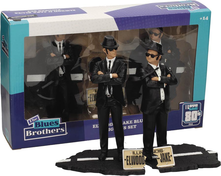 Movie Icons The Blues Brothers Jake & Elwood 7-Inch Figure Set