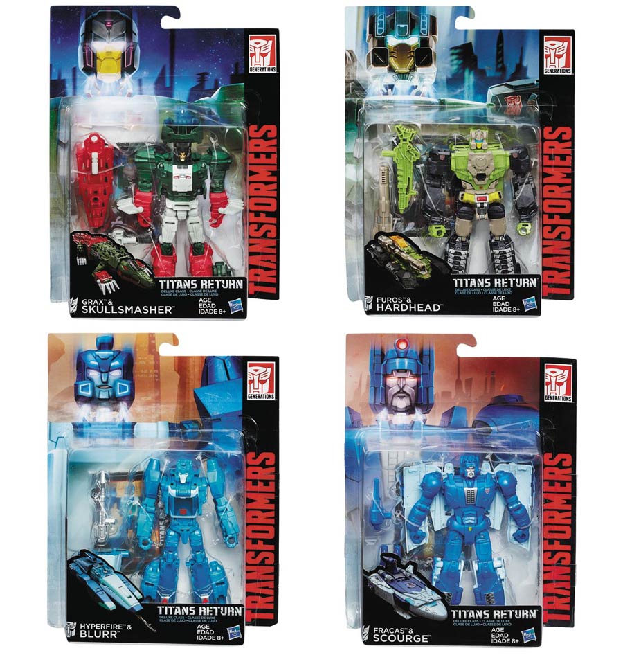 Transformers Generations Titans Return Deluxe Action Figure Assortment Case 201601