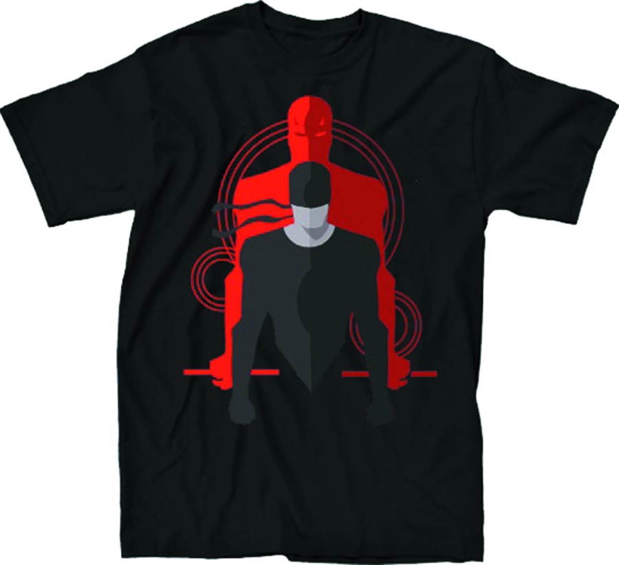 Daredevil Shadow Of The Daredevil Black T-Shirt Large