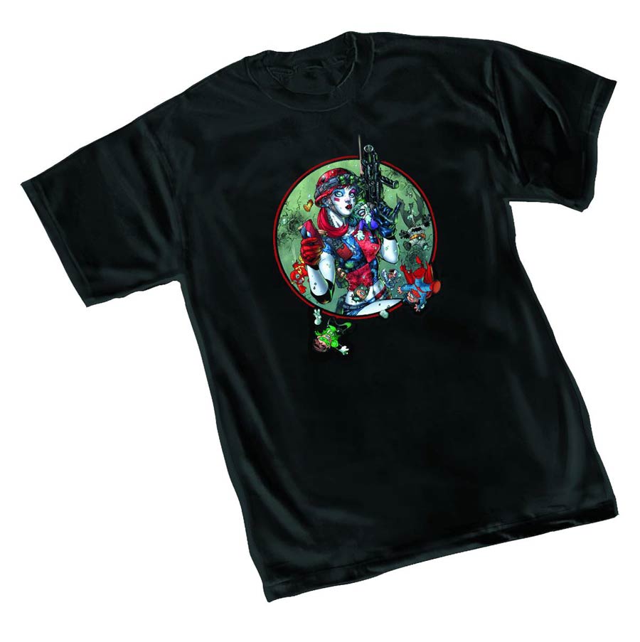 Harley Quinn Soldier Girl By Jim Lee T-Shirt Large