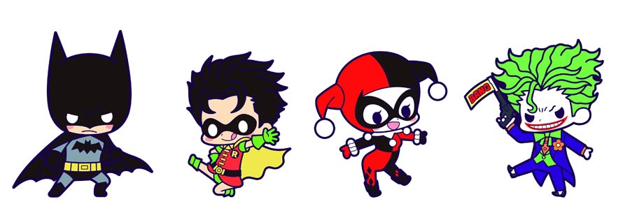 DC Comics Batman Debut Rubber Strap Charm Blind Mystery Box 8-Piece Assortment Case