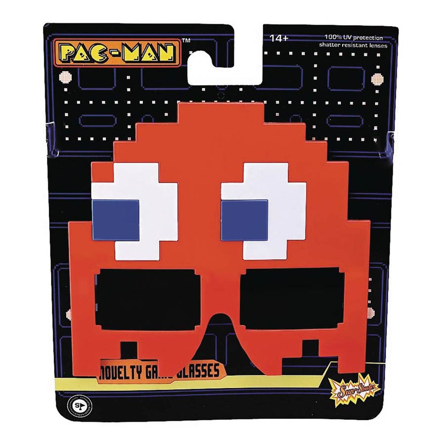 Pac-Man Sunstaches Sunglasses - Red Ghost